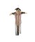 43 1/4" x 70 3/4" Light Up Hanging Skeleton Scarecrow Halloween Prop